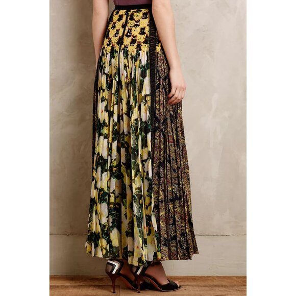 NWT Anthropologie Beguile by Byron Lars Petal Patch Maxi Skirt 2P Petite - Picture 3 of 12